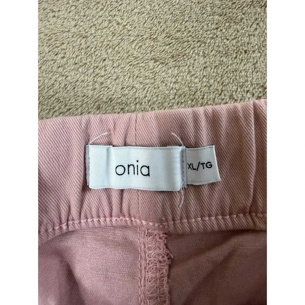 Onia Stretch Twill Pull On‎ Shorts Mens Size XL Baked Clay Pink Performance NEW